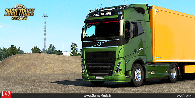 کامیون فوق العاده ولوو FH 2022 + داخلی و انیمیشن برای بازی Euro Truck Simulator 2 ورژن 1.47