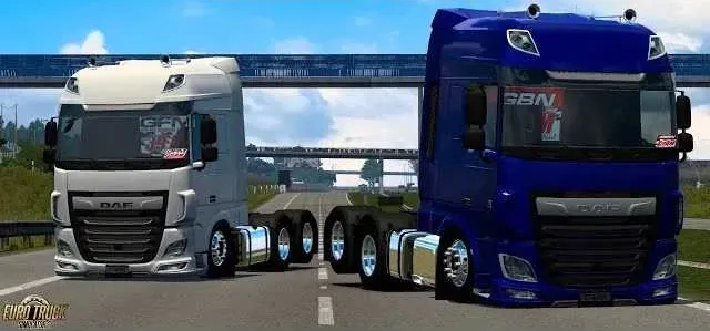 دانلود مود DAF XF Euro 6 برای یورو تراک 2 ورژن 1.57