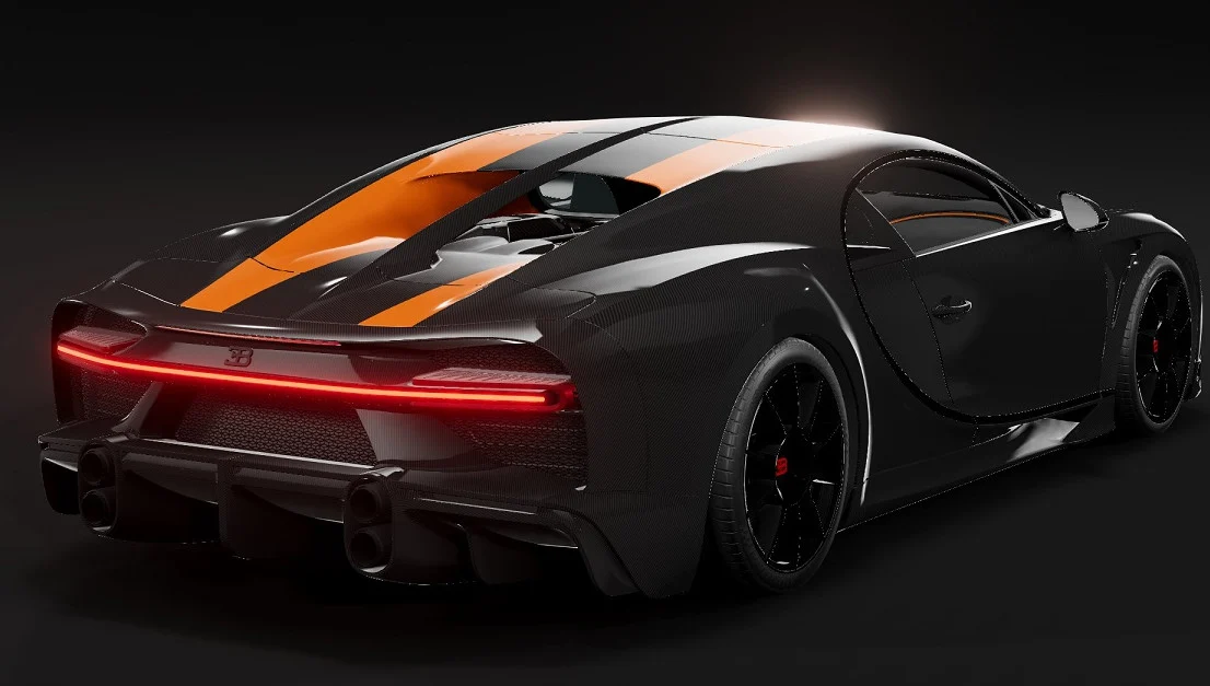 دانلود مود Bugatti Chiron 2018 بازی BeamNG.Drive ورژن 0.37