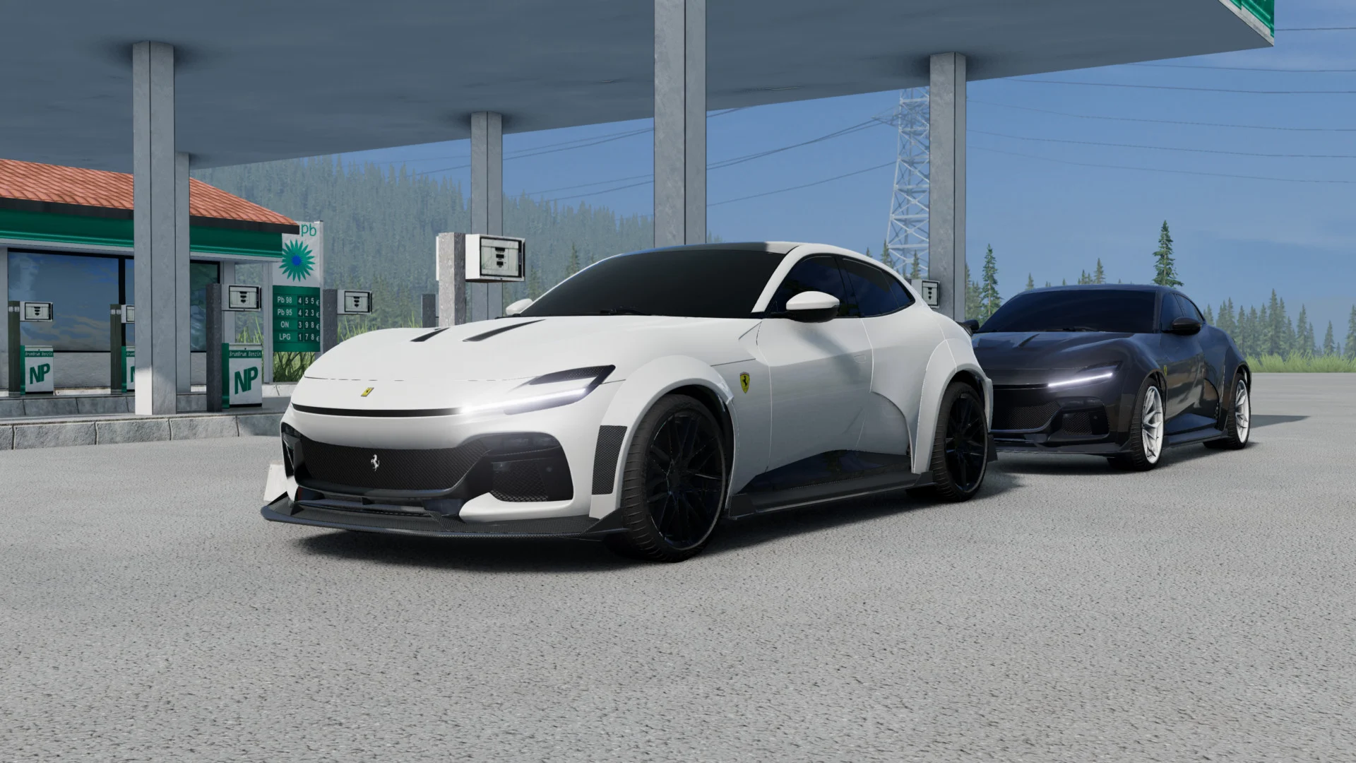 دانلود مود Ferrari Purosangue Improve بازی BeamNG.Drive ورژن 0.38