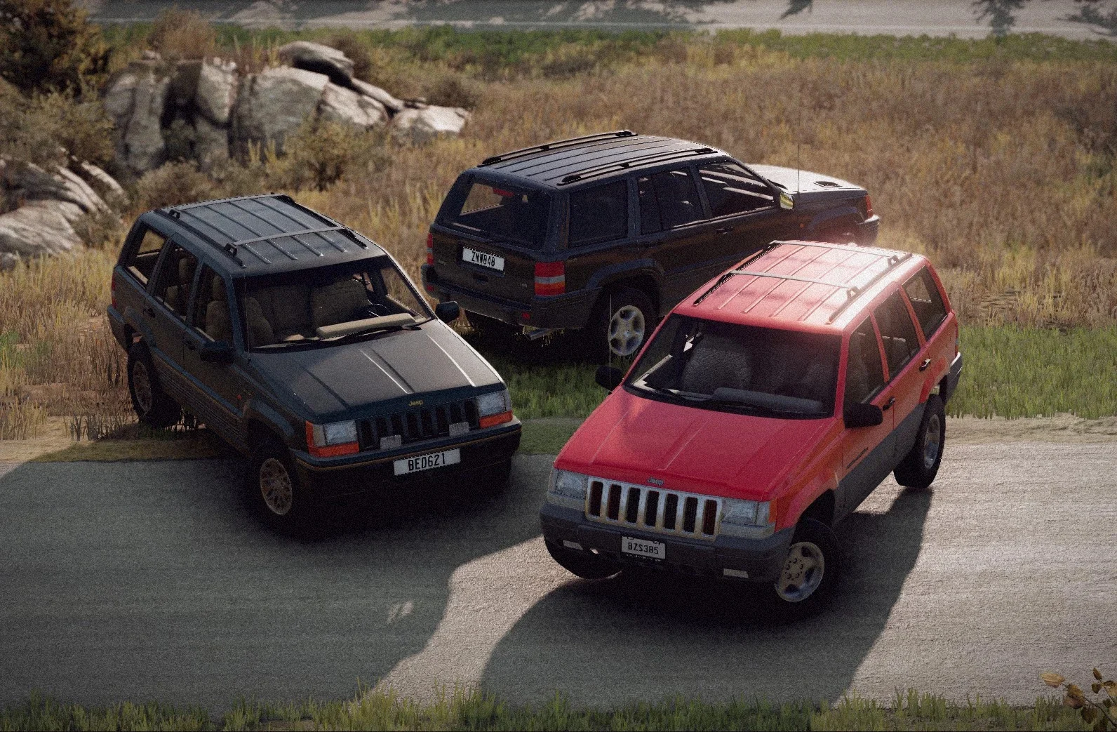 دانلود مود Jeep Grand Cherokee ZJ بازی BeamNG.Drive ورژن 0.37