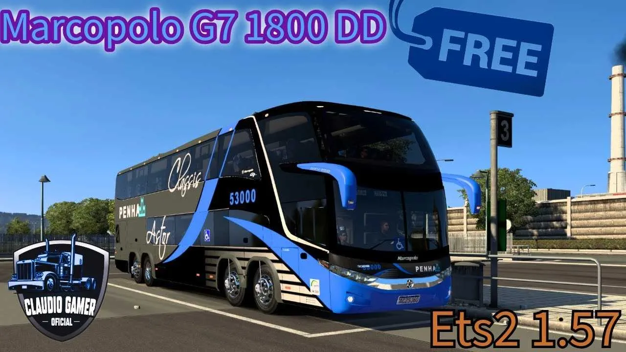 دانلود مود MARCOPOLO G7 1800 DD برای یورو تراک 2 ورژن 1.57