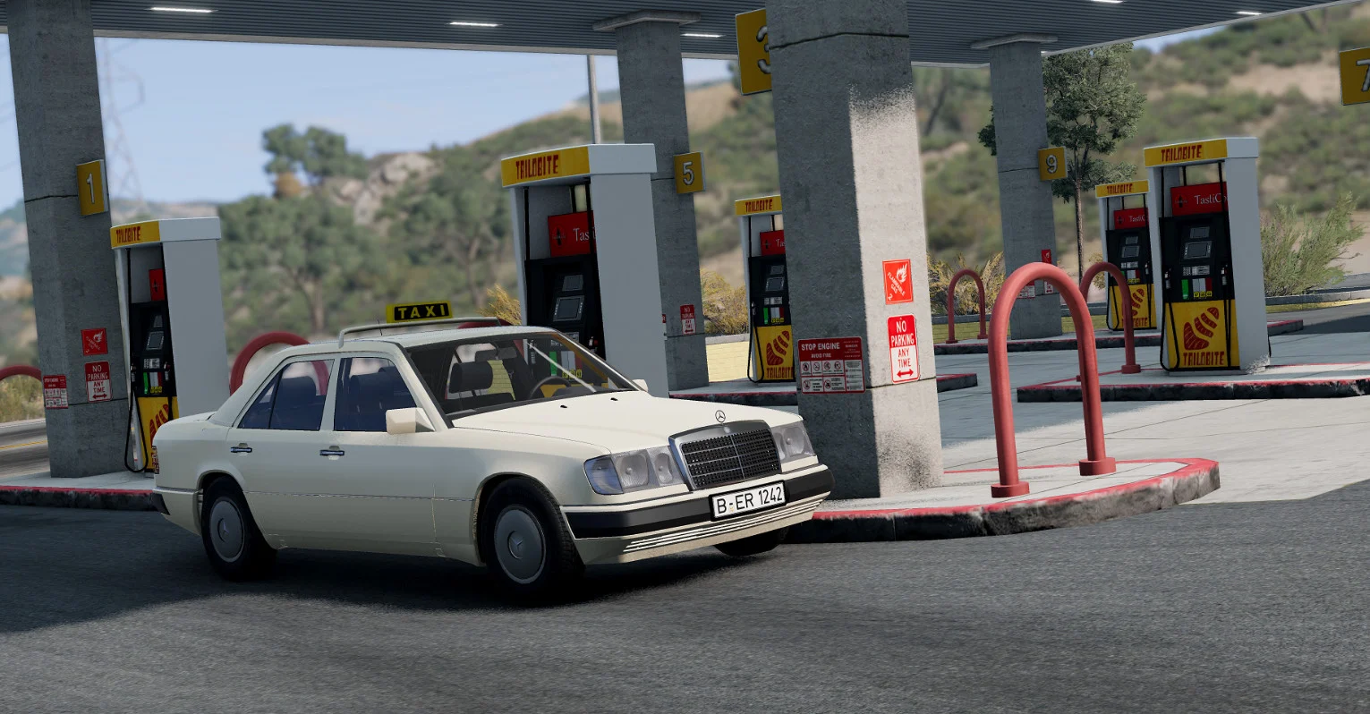 دانلود مود Mercedes-Benz W124 بازی BeamNG.Drive ورژن 0.38