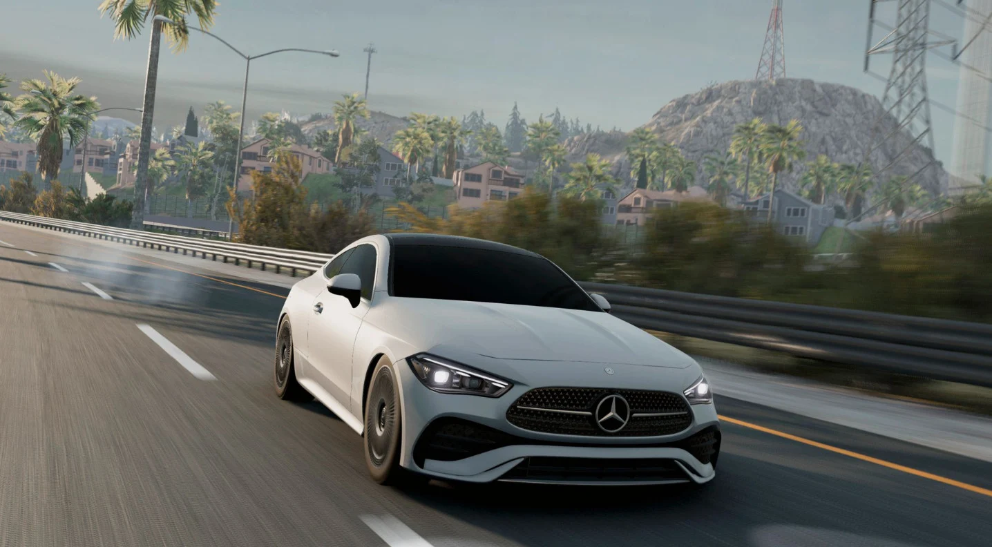 دانلود مود Mercedes CLE AMG 450 بازی BeamNG.Drive ورژن 0.38