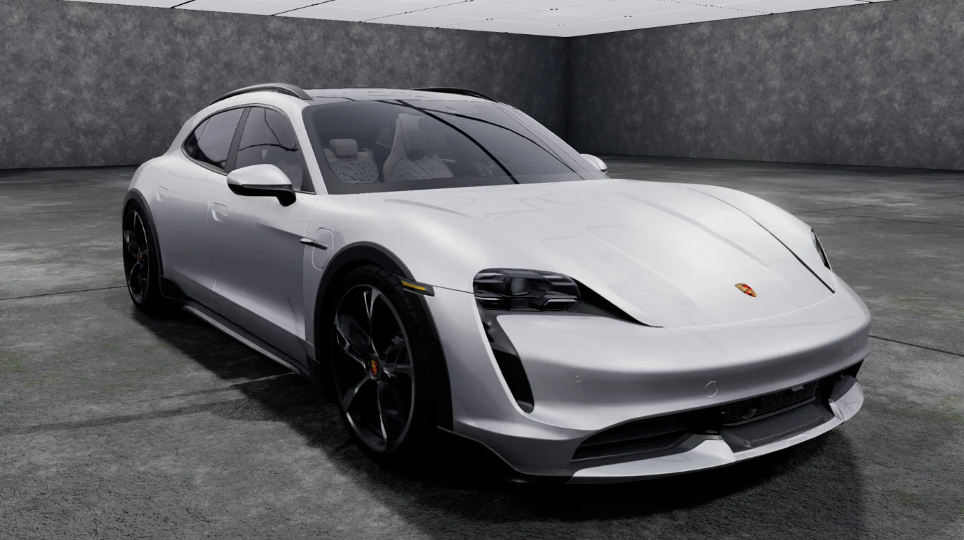 دانلود مود Porsche Taycan بازی BeamNG.Drive ورژن 0.38