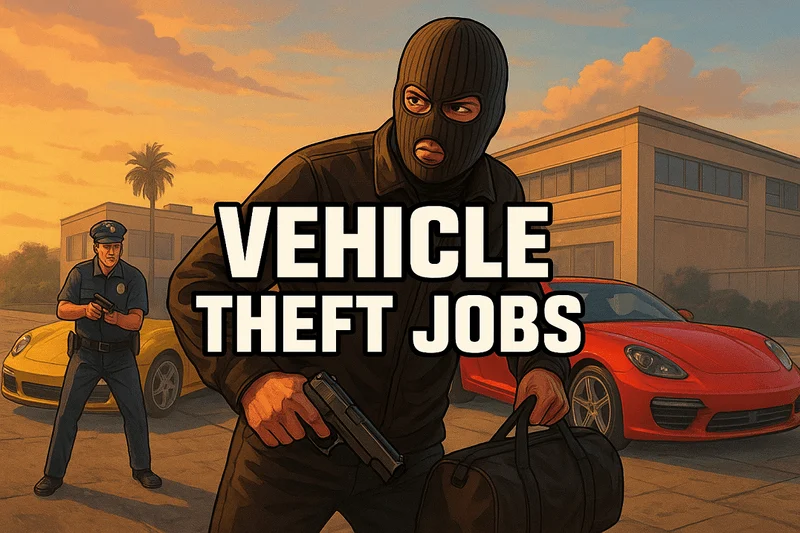 دانلود مود Vehicle Theft Jobs بازی GTA V