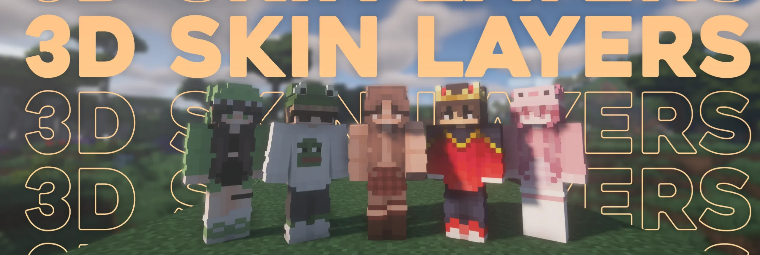 مود 3D Skin Layers برای ماینکرفت 1.21.1
