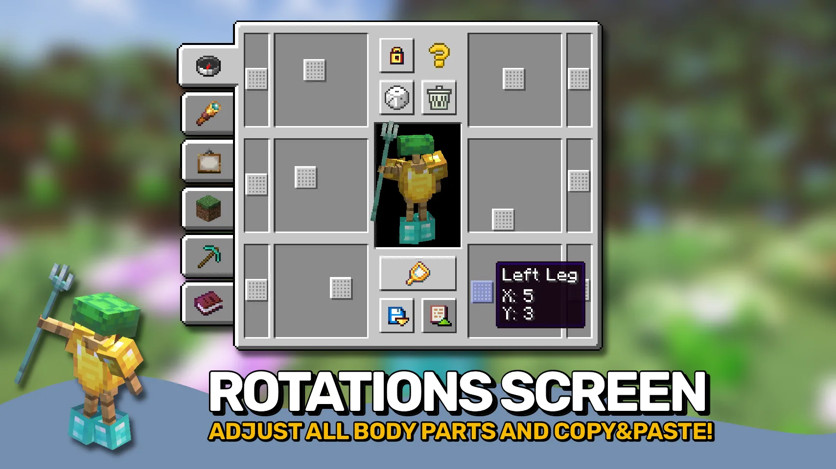 مود Armor Statues برای ماینکرفت 1.21.1