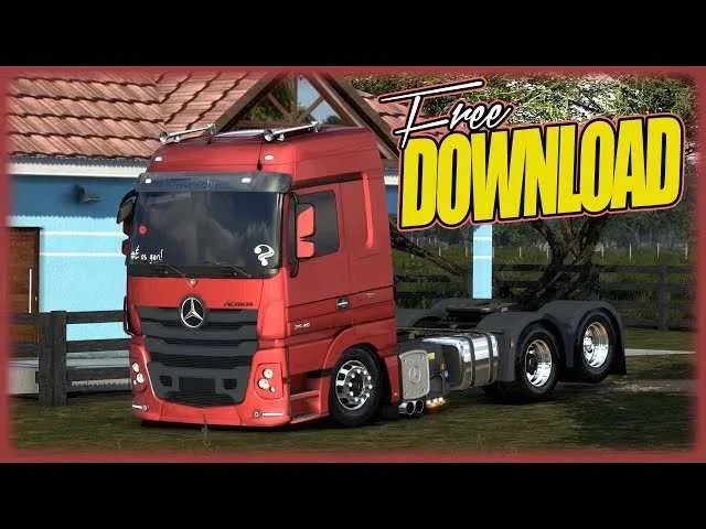 دانلود مود Mercedes Benz Actros BR برای یورو تراک 2 ورژن 1.57