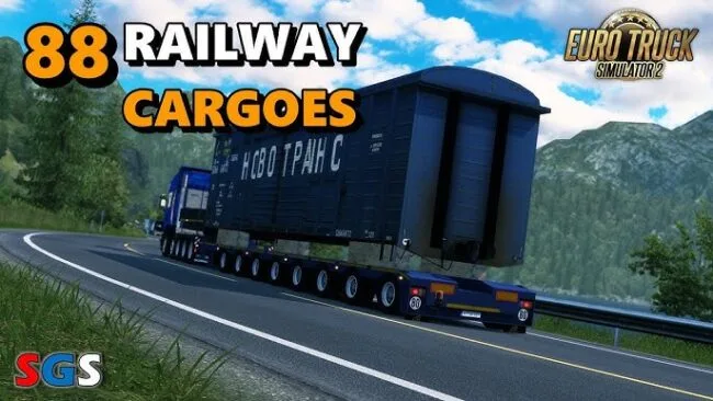 دانلود مود Railway Cargo برای یورو تراک 2 ورژن 1.57