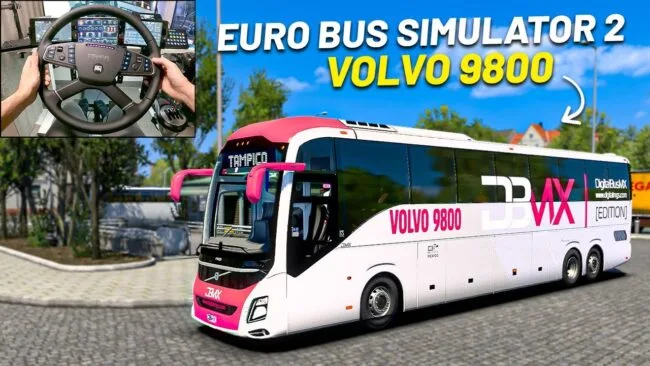 دانلود مود VOLVO 9800 برای یورو تراک 2 ورژن 1.57