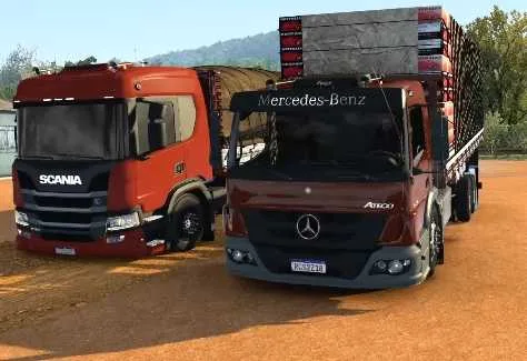 دانلود مود MB Atego 2425 برای یورو تراک 2 ورژن 1.57