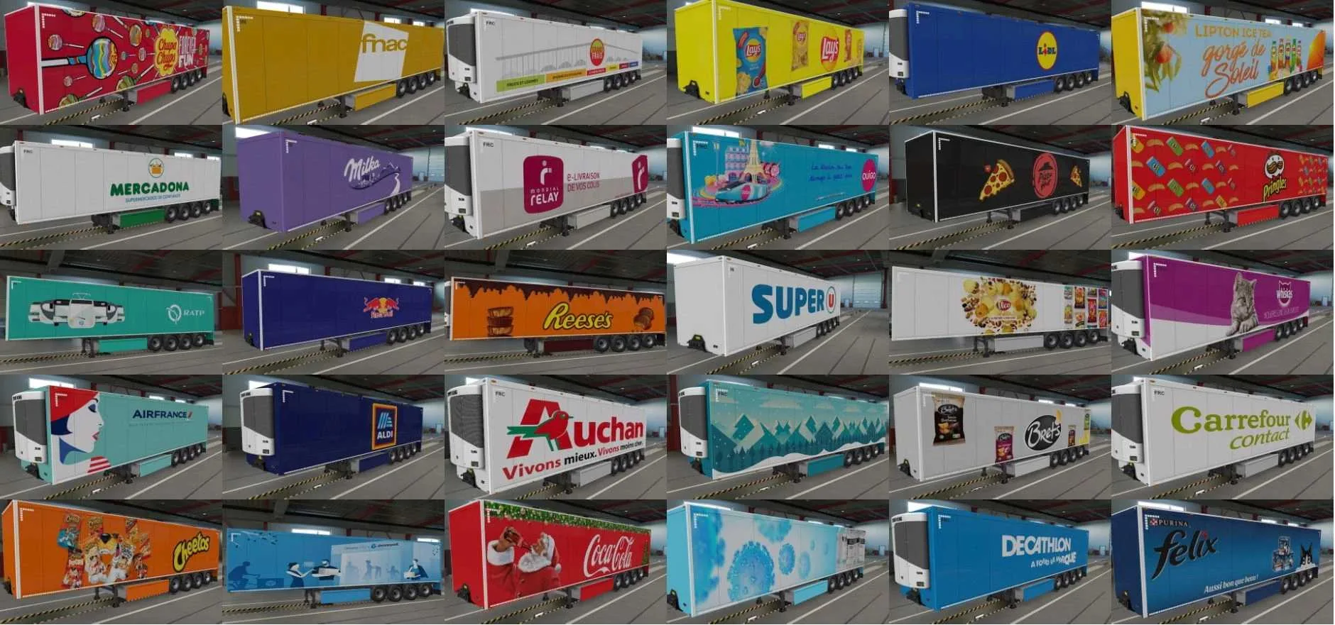 دانلود مود Realistic Trailers Pack برای یورو تراک 2 ورژن 1.57