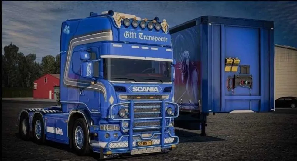 دانلود مود Scania Danger-Land R620 + Trailer برای یورو تراک 2 ورژن 1.57