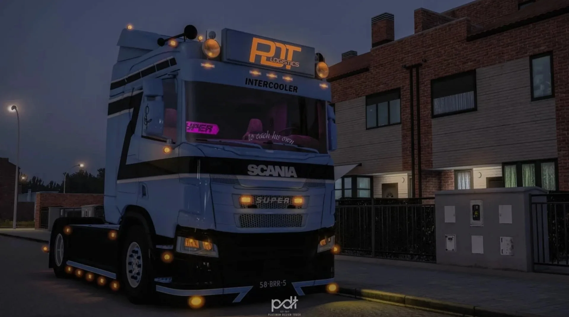 دانلود مود Scania R500 PDT Logistics + Trailer برای یورو تراک 2 ورژن 1.57