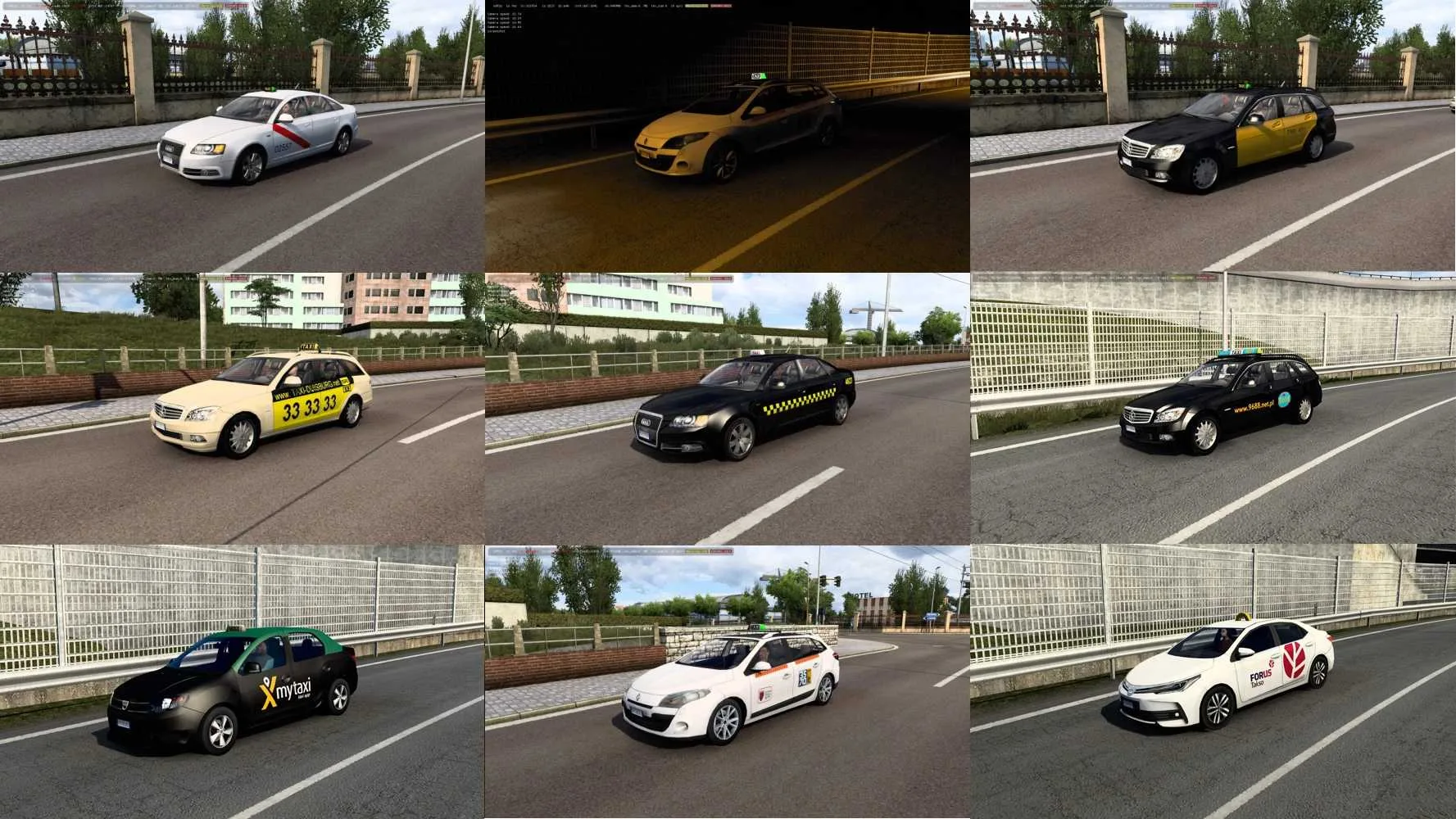 دانلود مود Taxi Traffic Pack برای یورو تراک 2 ورژن 1.57