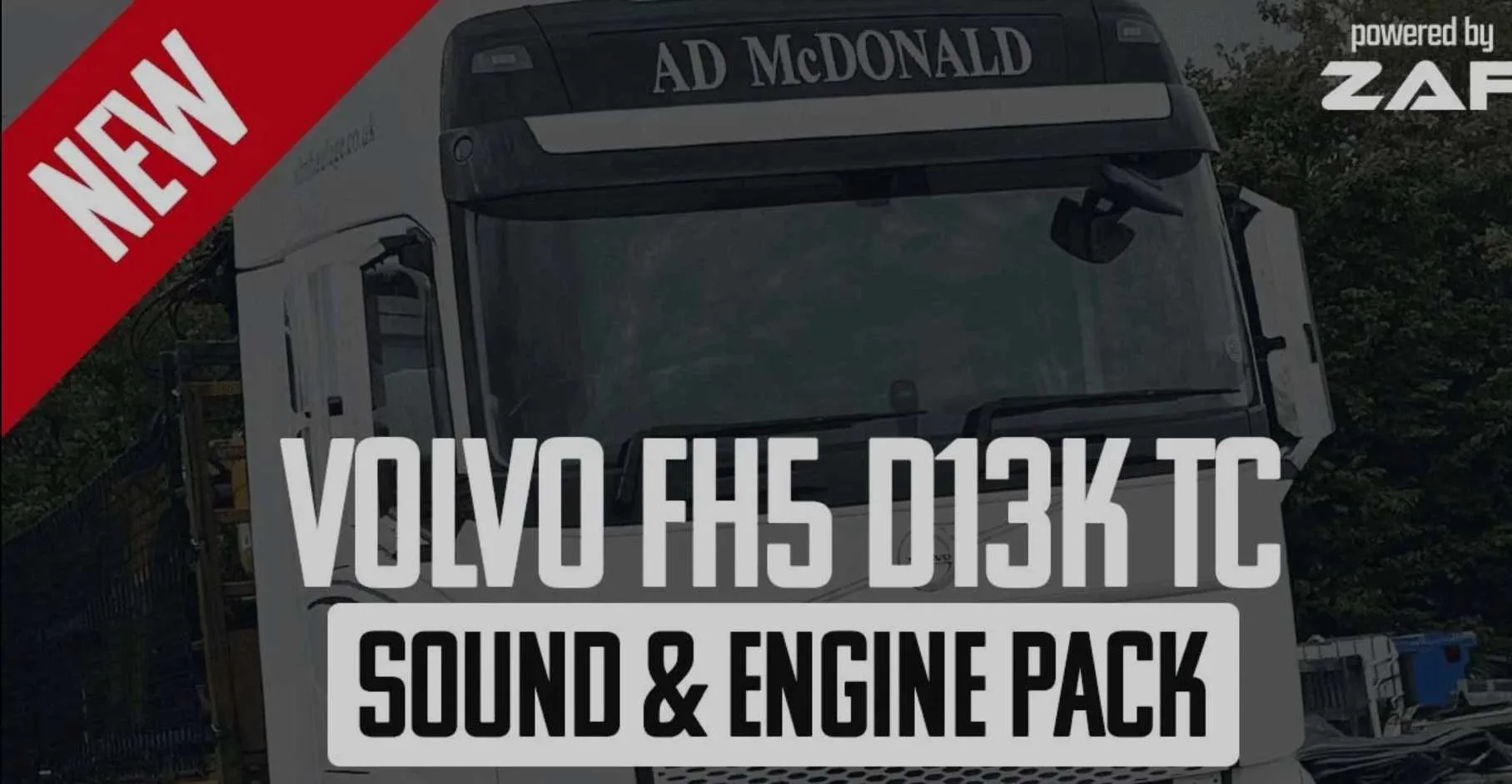 دانلود مود Volvo FH5 D13K500TC Sound & Engine برای یورو تراک 2 ورژن 1.57