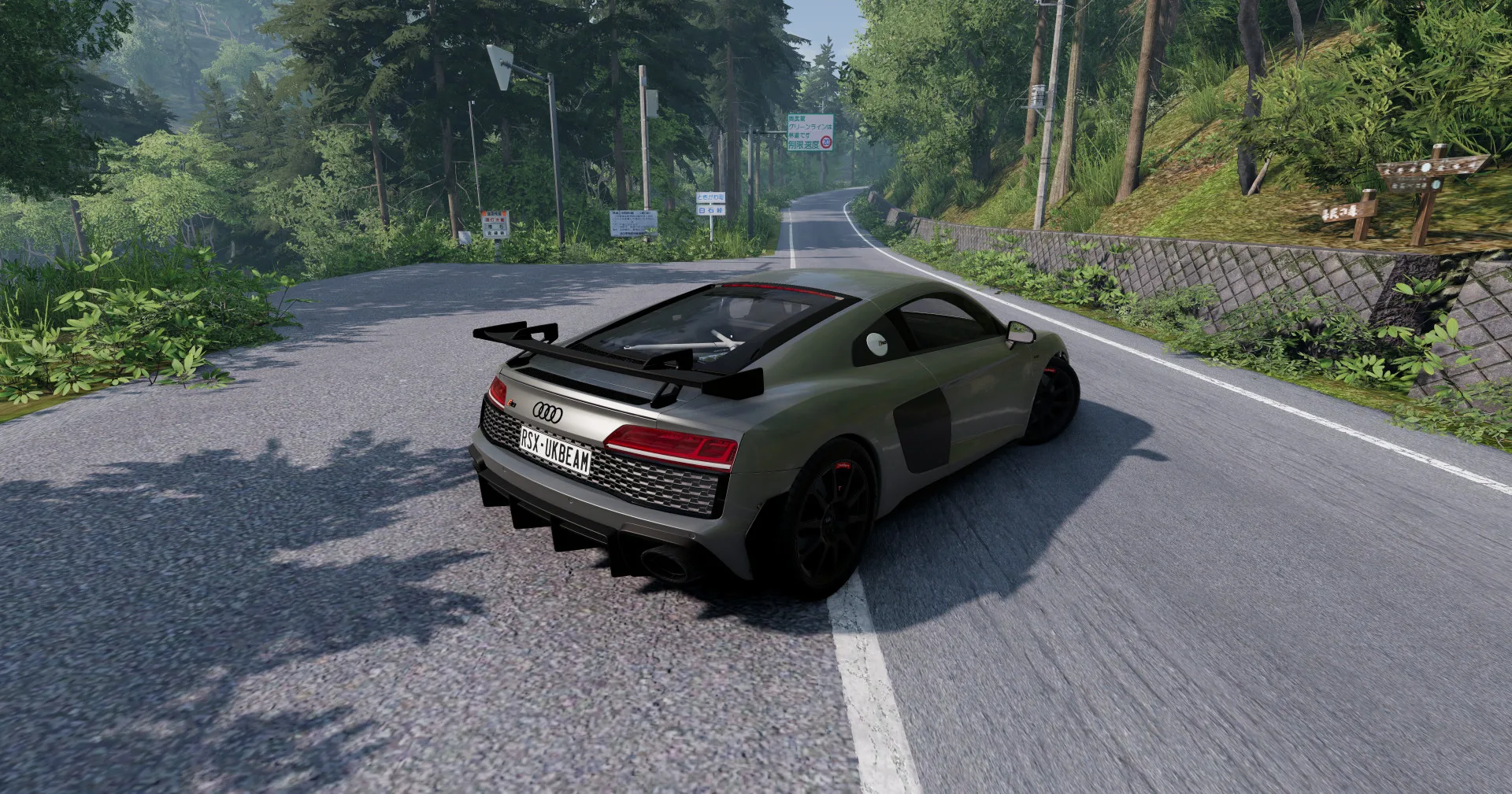 دانلود مود Audi R8 V10 UKBEAMNG FIX بازی BeamNG.Drive ورژن 0.38