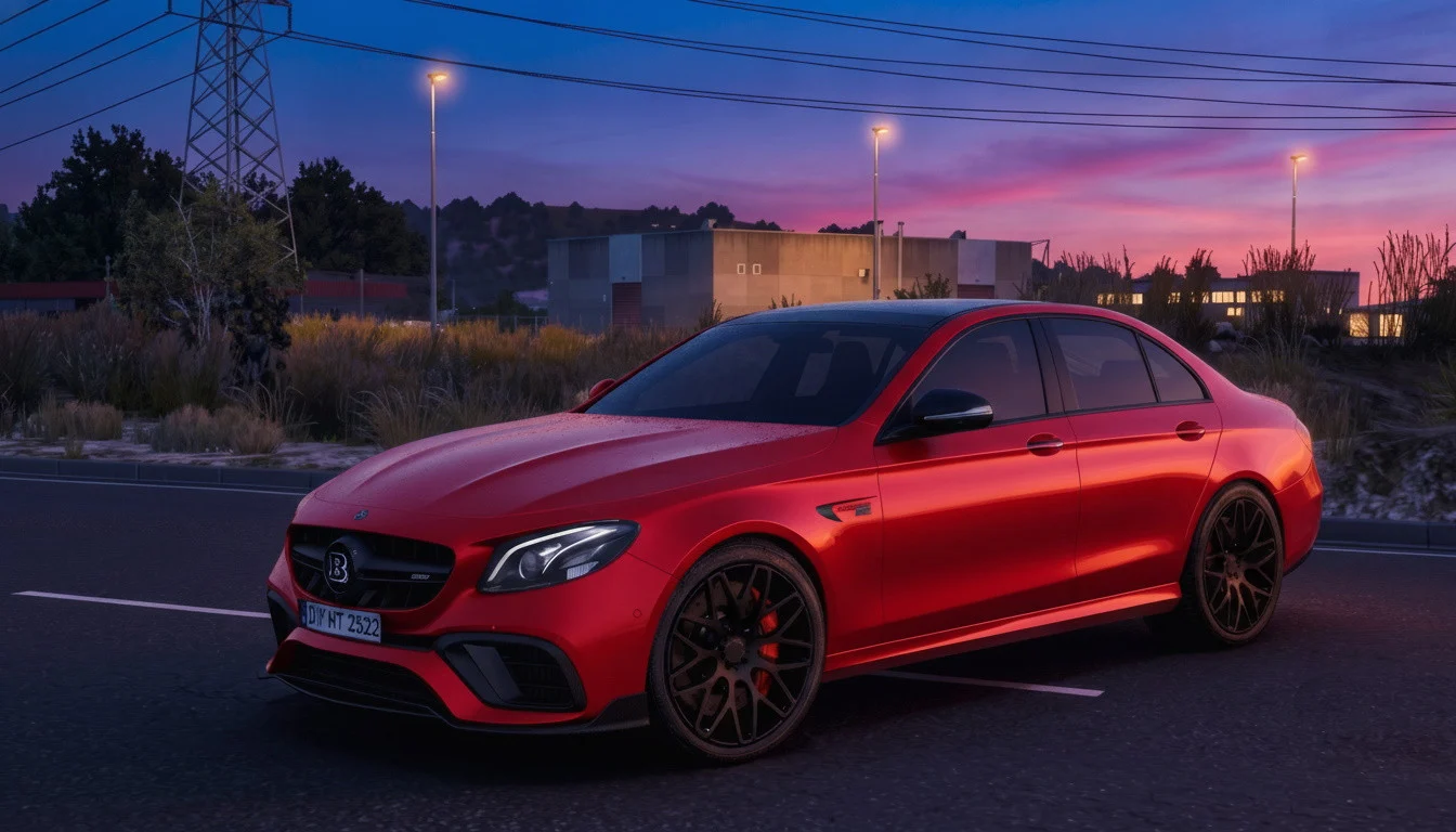 دانلود مود Mercedes E-Class W213 2019 برای یورو تراک 2 ورژن 1.60