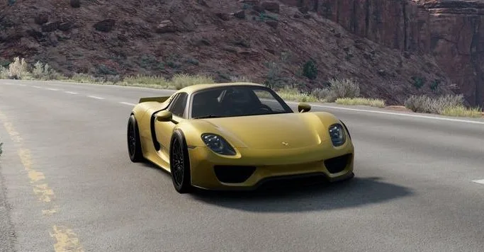 دانلود مود Porsche 918 Spyder 1 بازی BeamNG.Drive ورژن 0.38