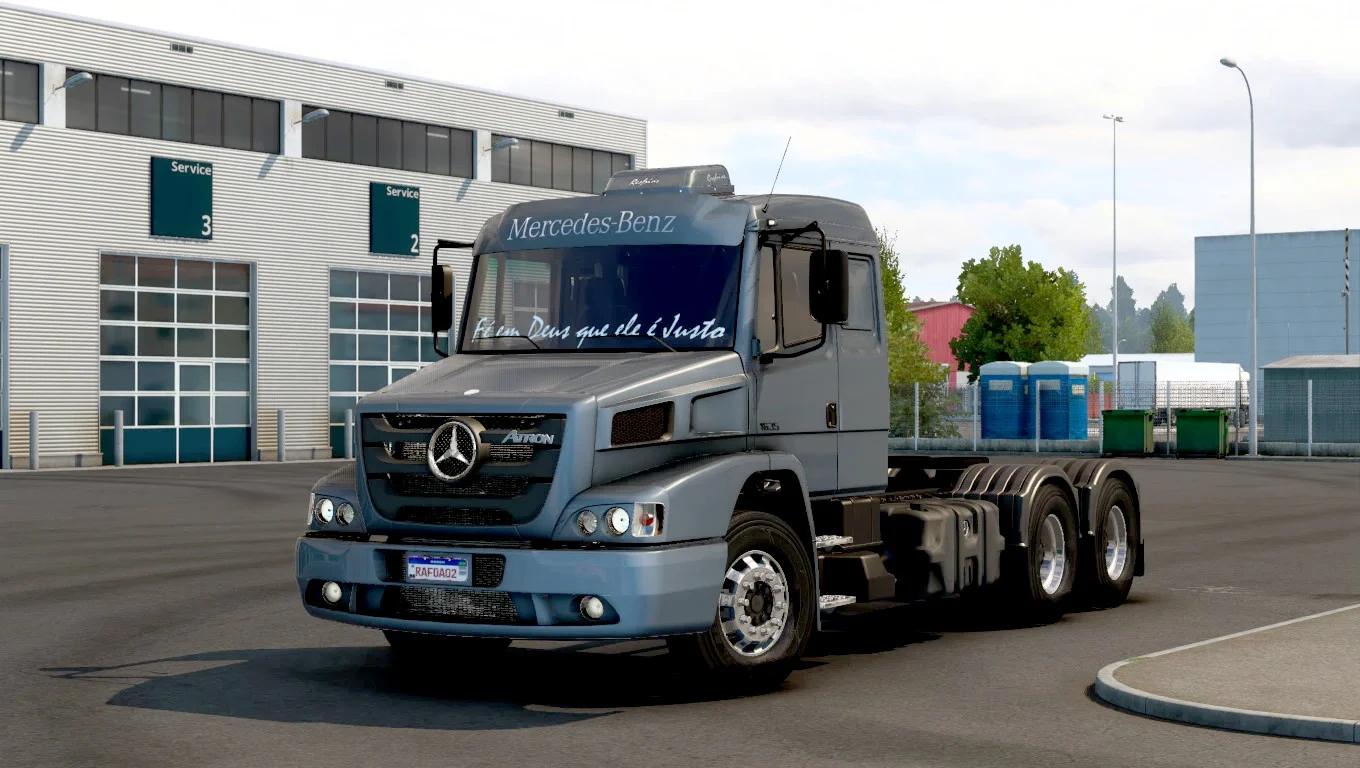 دانلود مود Mercedes-Benz Atron 1635 برای یورو تراک 2 ورژن 1.60