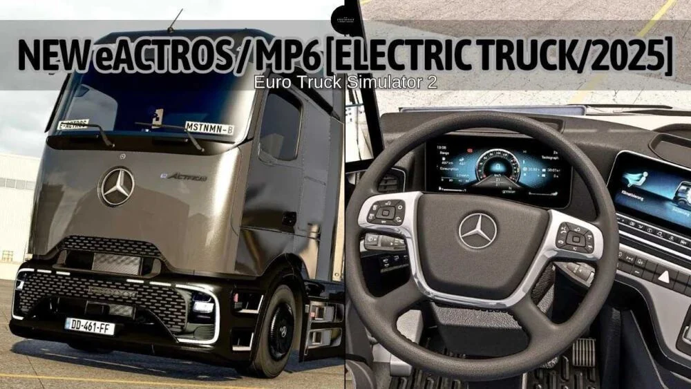 دانلود مود Mercedes Benz Actros MP6 برای یورو تراک 2 ورژن 1.60