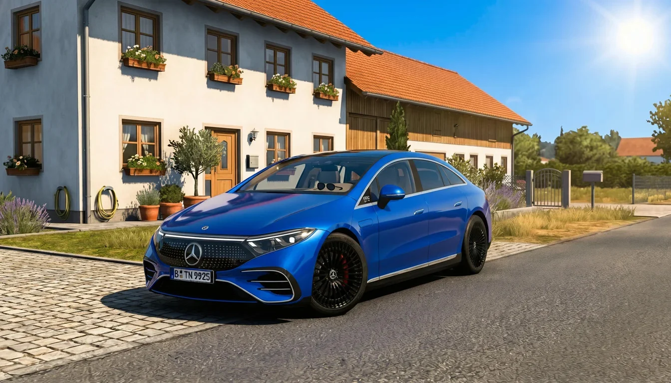 دانلود مود Mercedes-Benz EQS 580 2022 برای یورو تراک 2 ورژن 1.60