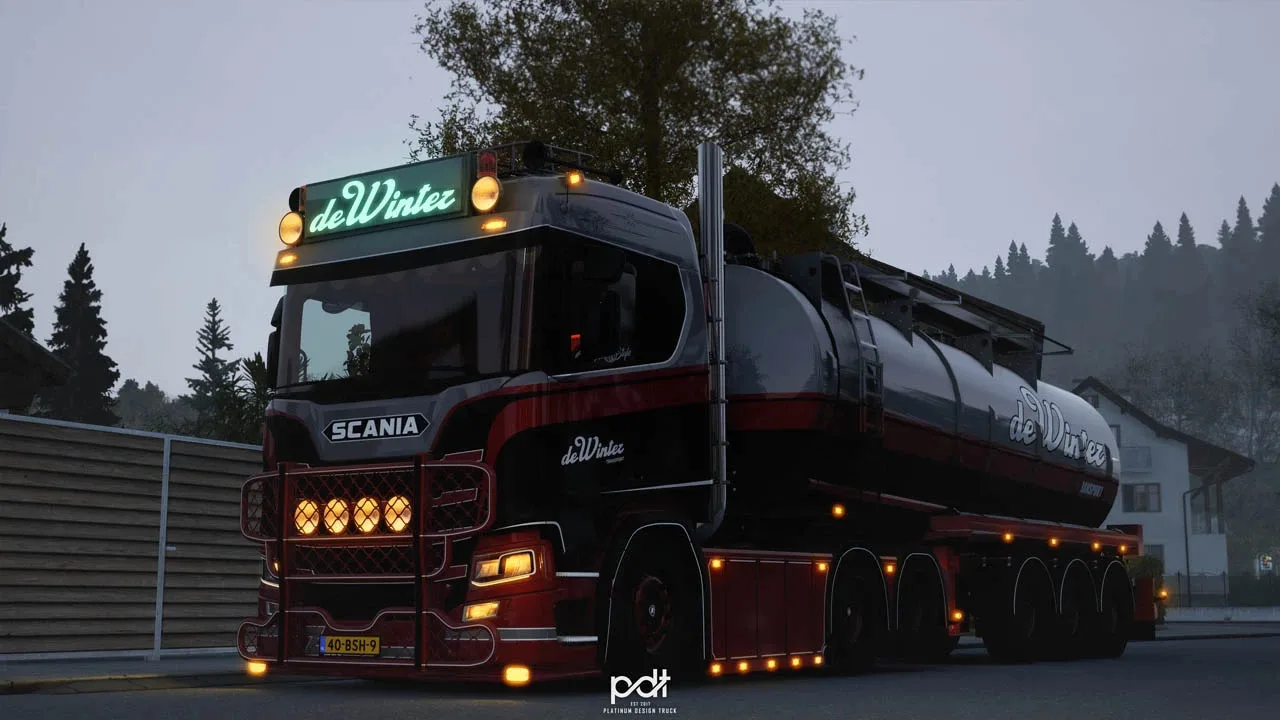 دانلود مود Scania R500 "De Winter برای یورو تراک 2 ورژن 1.60