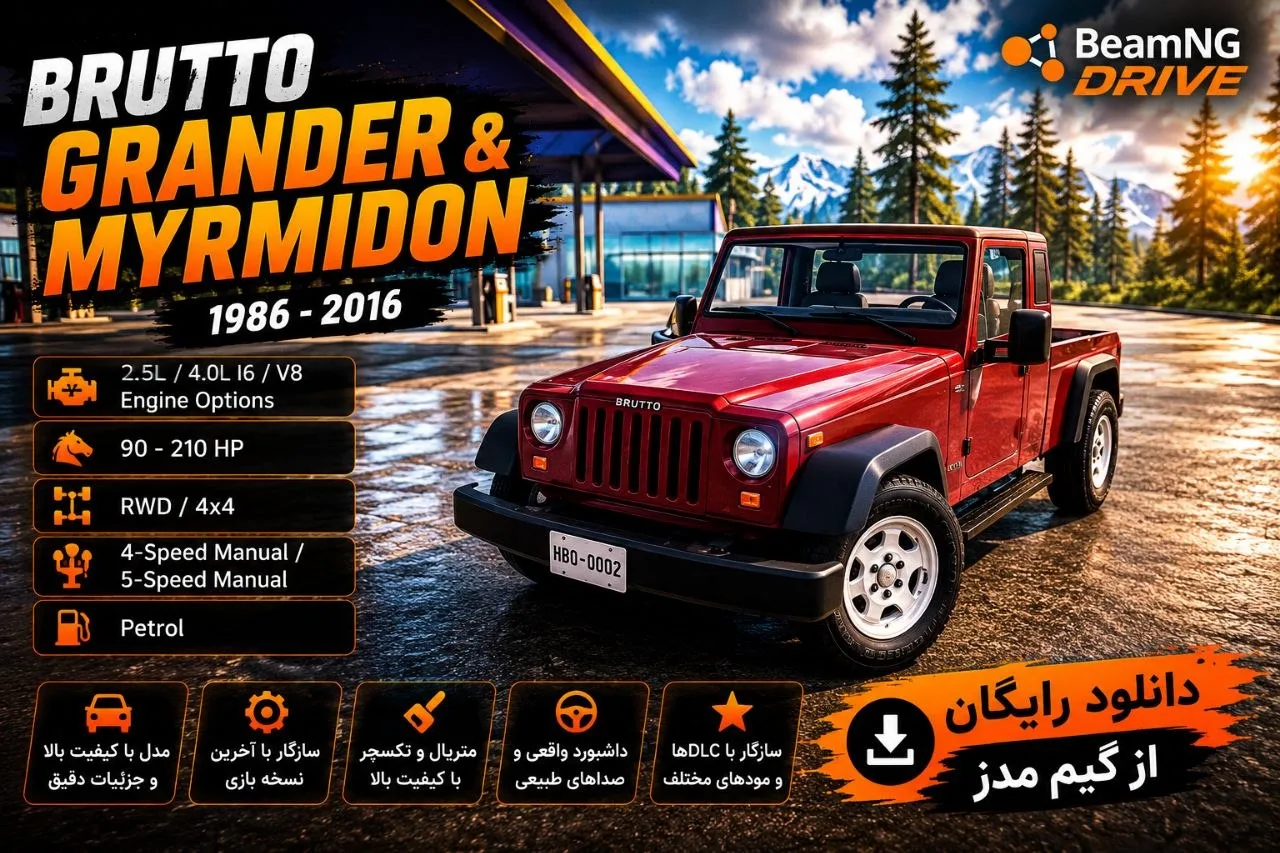 این دو آفرودر جذاب به BeamNG.drive نسخه 0.38 برگشتند؛ Brutto Grander و Myrmidon