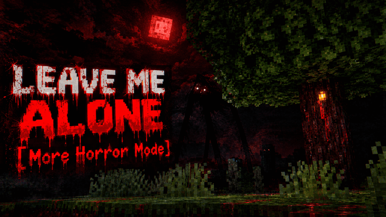 دانلود مود Leave Me Alone [More Horror Mode] برای ماینکرافت بدراک 26.40؛ تجربه‌ای از ترس و تعقیب در تاریکی
