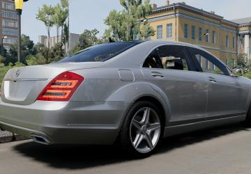 دانلود مود Mercedes-Benz S-Class W221 برای BeamNG.drive 0.39؛ بازگشت یک سدان لوکس و محبوب مرسدس