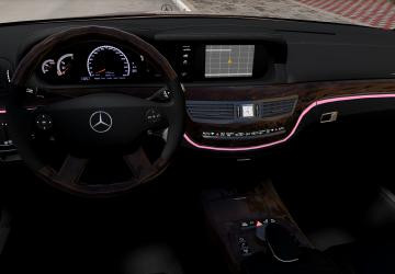 دانلود مود Mercedes-Benz S-Class W221 برای BeamNG.drive 0.39؛ بازگشت یک سدان لوکس و محبوب مرسدس