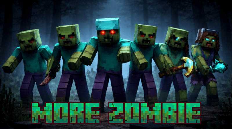 زامبی‌های خطرناک‌تر در ماینکرافت؛ معرفی مود MORE ZOMBIE